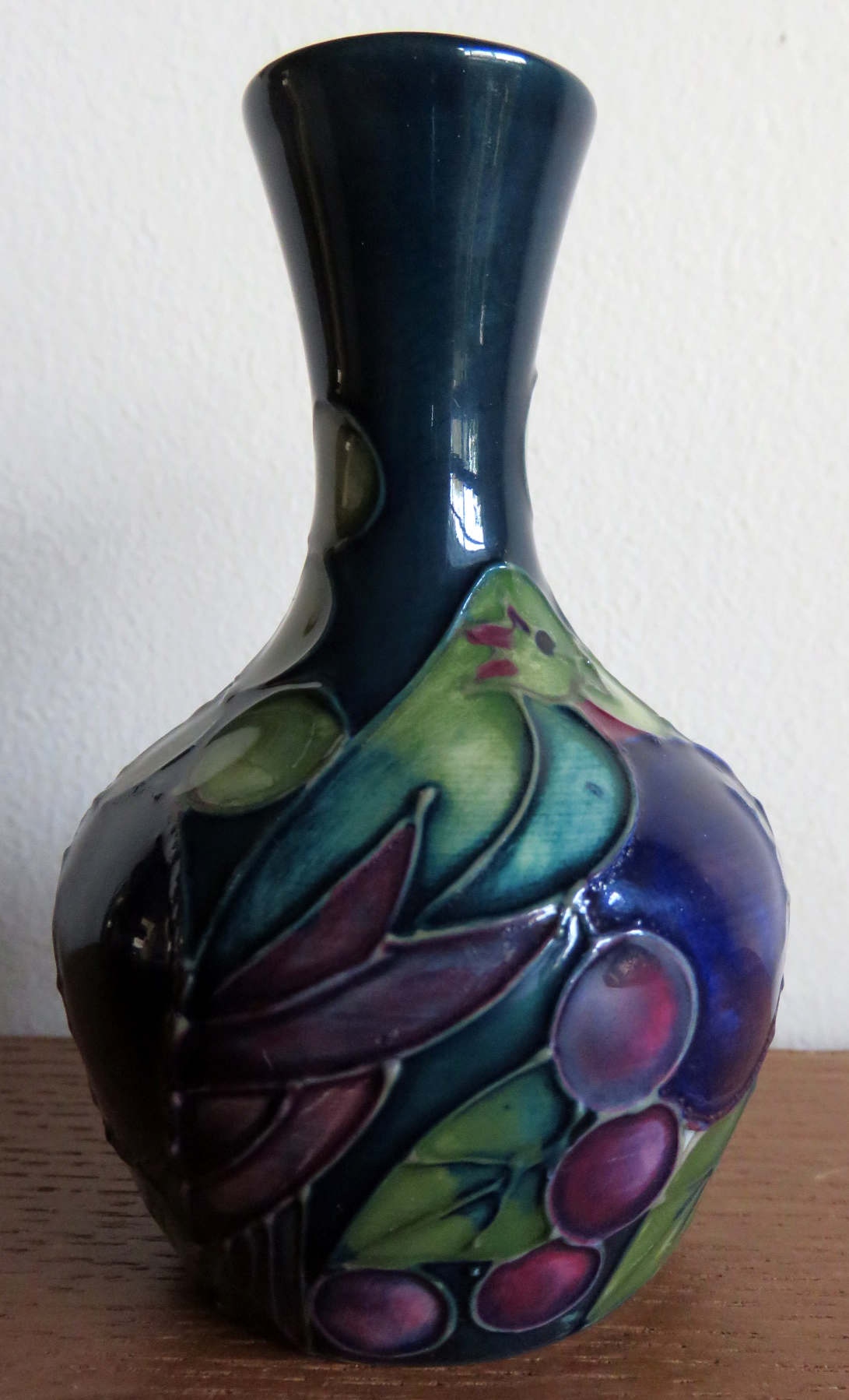 Moorcroft Pansy Blue Vase